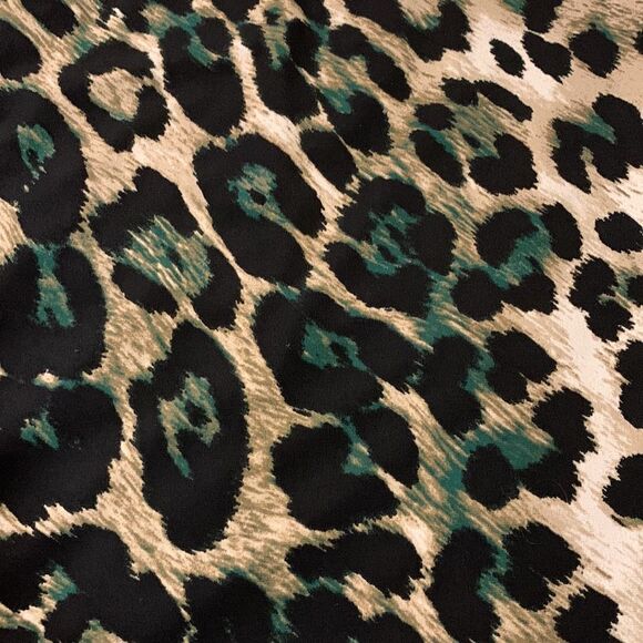 Jessica Howard size 16 leopard print dress w/ruffle bell sleeves.  Very stretchy - Picture 11 of 12